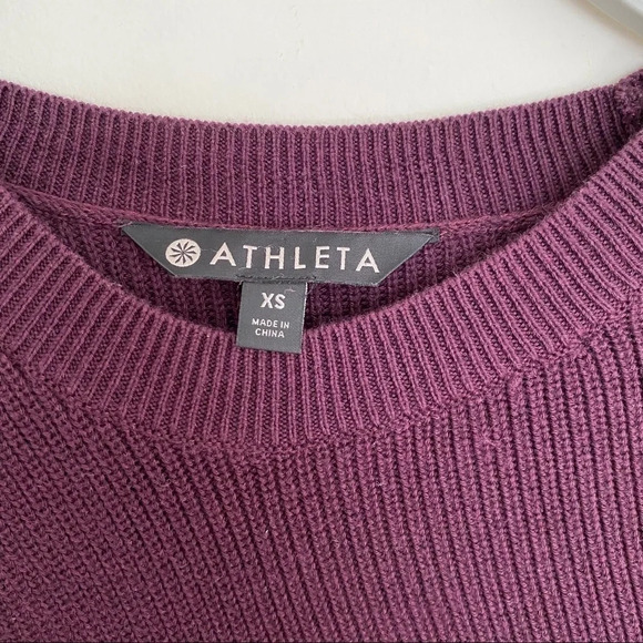 ATHLETA Rest Day Asym Hem Crewneck Sweater Silk XS - Picture 3 of 9